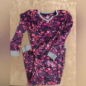 Women’s Cuddl Duds Heart Print Pajamas - Pink and Purple